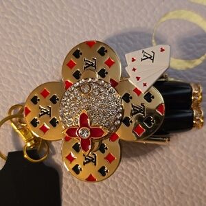 Gold Flower Doll Keychain